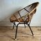 Italienischer Stuhl aus Bambus mit Metallgestell, 1960er 4
