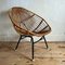 Italienischer Stuhl aus Bambus mit Metallgestell, 1960er 9