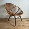 Italienischer Stuhl aus Bambus mit Metallgestell, 1960er 3