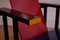 Sedia rossa e blu di Gerrit Rietveld per Cassina, anni '80, Immagine 3