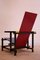 Chaise Rouge et Bleue par Gerrit Rietveld pour Cassina, 1980s 2