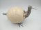 Huevo de Avestruz Italiano con Ribete Plateado, Imagen 4