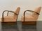 Art Deco Armchairs with Arched Armrest, 1930s, Set of 2 2