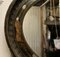 Black Lacquer Carved Chinoiserie Oval Wall Mirror 6