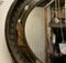 Black Lacquer Carved Chinoiserie Oval Wall Mirror, Image 6
