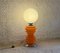 Lampada da terra grande in vetro di Murano arancione, anni '60, Immagine 6