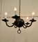 Gothic Iron and Wood Chandelier, 1920s, Image 10