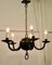 Lámpara de araña gótica de hierro y madera, años 20, Imagen 8