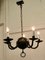 Lámpara de araña gótica de hierro y madera, años 20, Imagen 6