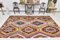 Grand Tapis Kilim Vintage en Laine, Turquie 3