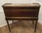 Italian Brass & Inlaid Walnut Reception Desk, 1890s, Image 3