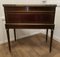 Italian Brass & Inlaid Walnut Reception Desk, 1890s, Image 4