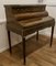 Italian Brass & Inlaid Walnut Reception Desk, 1890s 12