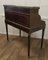 Italian Brass & Inlaid Walnut Reception Desk, 1890s 2