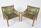 Rosewood Green Leather Sirocco Safari Chairs by Arne Norell Ab, Sweden, 1964, Set of 2 7