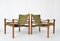 Rosewood Green Leather Sirocco Safari Chairs by Arne Norell Ab, Sweden, 1964, Set of 2, Image 3