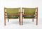 Chaises Safari Sirocco en Palissandre et Cuir Vert par Arne Norell Ab, Suède, 1964, Set de 2 6