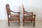 Late 19th Century Carved Walnut Throne Chairs, Set of 2 7