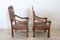 Late 19th Century Carved Walnut Throne Chairs, Set of 2, Image 7