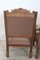 Late 19th Century Carved Walnut Throne Chairs, Set of 2, Image 8