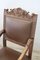 Late 19th Century Carved Walnut Throne Chairs, Set of 2 14