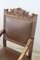 Late 19th Century Carved Walnut Throne Chairs, Set of 2, Image 14