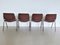 Dining Chairs in Fabric and Aluminum by Giancarlo Piretti for Anonima Castelli, 1970s, Set of 4 12