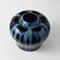 Drip Glazed Cobalt Ceramic Vase from Mons, 1920s 4