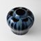 Drip Glazed Cobalt Ceramic Vase from Mons, 1920s, Image 4