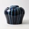 Drip Glazed Cobalt Ceramic Vase from Mons, 1920s 7