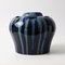 Drip Glazed Cobalt Ceramic Vase from Mons, 1920s, Image 7