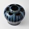 Drip Glazed Cobalt Ceramic Vase from Mons, 1920s, Image 3