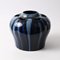 Drip Glazed Cobalt Ceramic Vase from Mons, 1920s 1
