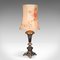 Lampada da tavolo grande in legno di noce e argento, inizio XX secolo, Immagine 6