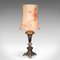 Large English Table Lamp in Silver Plate & Walnut, 1900s, Image 6