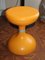 Taburete era espacial de plástico naranja, Italia, años 70, Imagen 9