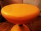 Space Age Orange Plastic Stool, Italy, 1970s 8