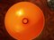 Taburete era espacial de plástico naranja, Italia, años 70, Imagen 6