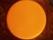 Orangefarbener Space Age Kunststoffhocker, Italien, 1970er 3