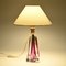 Lampe de Bureau Mid-Century en Verre Violet de Val Saint Lambert, 1950s 2