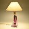 Lampe de Bureau Mid-Century en Verre Violet de Val Saint Lambert, 1950s 6