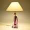 Mid-Century Purple Glass Table Lamp from Val Saint Lambert, 1950s, Image 6