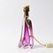 Lampe de Bureau Mid-Century en Verre Violet de Val Saint Lambert, 1950s 3