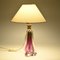 Lampe de Bureau Mid-Century en Verre Violet de Val Saint Lambert, 1950s 8