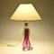 Mid-Century Purple Glass Table Lamp from Val Saint Lambert, 1950s, Image 8