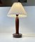 Scandinavian Modern Table Lamp in Turned Rosewood from Lyfa, 1960s 2