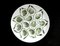 Large Vintage French Majolica Oyster Plate, 1950s 1