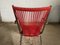 Fauteuil Pliant Vintage pour Enfant en Chrome Rouge, 1950s 11