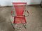 Fauteuil Pliant Vintage pour Enfant en Chrome Rouge, 1950s 12