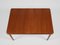 Mid-Century Danish Extendable Dining Table in Teak with Rounded Corners and Butterfly Extension attributed to Johannes Andersen, 1960s, Image 7